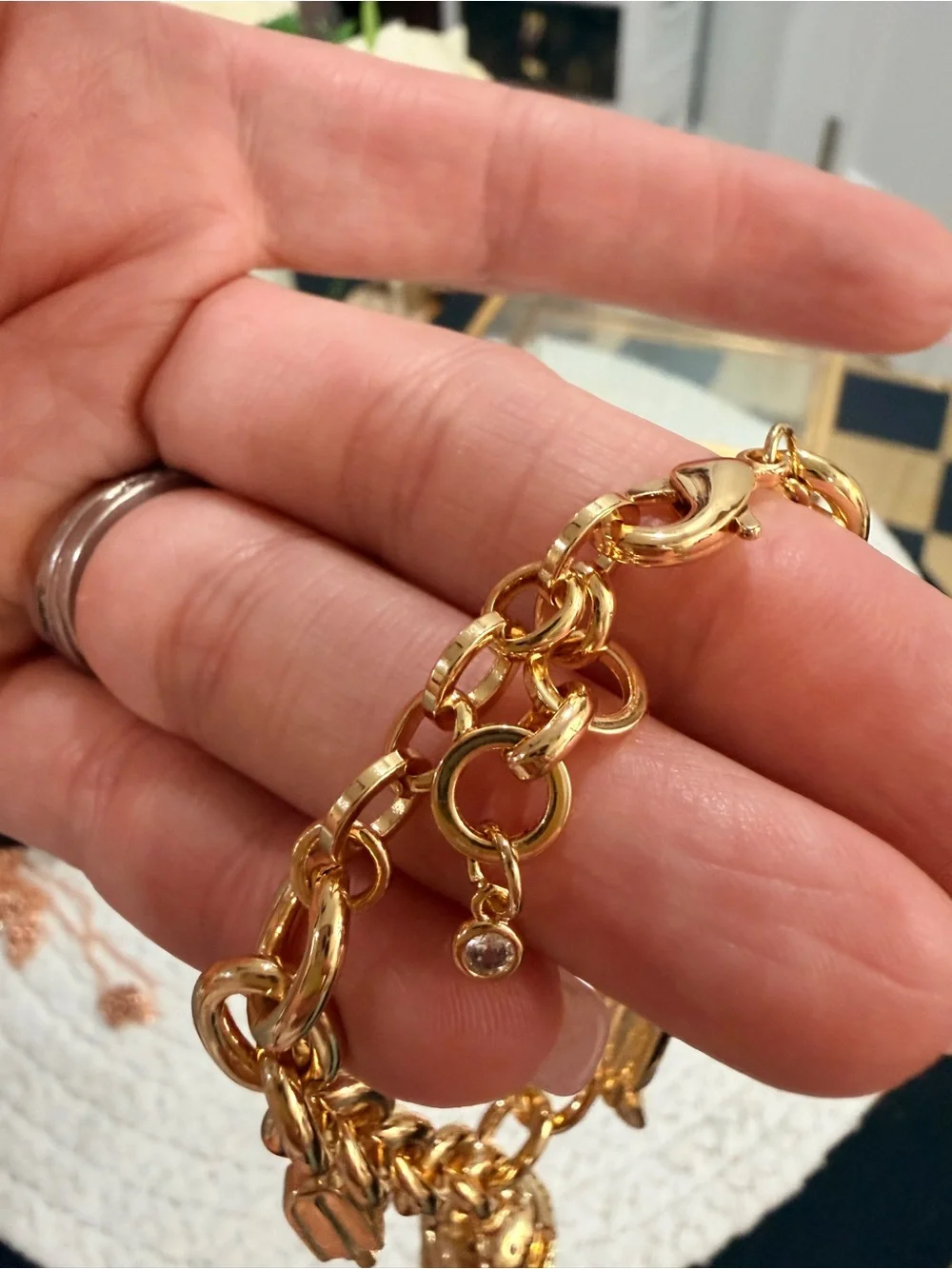 Kate Spade NWT Fast Food Charm Bracelet- Gold + Dust Bag - Picture 6 of 9